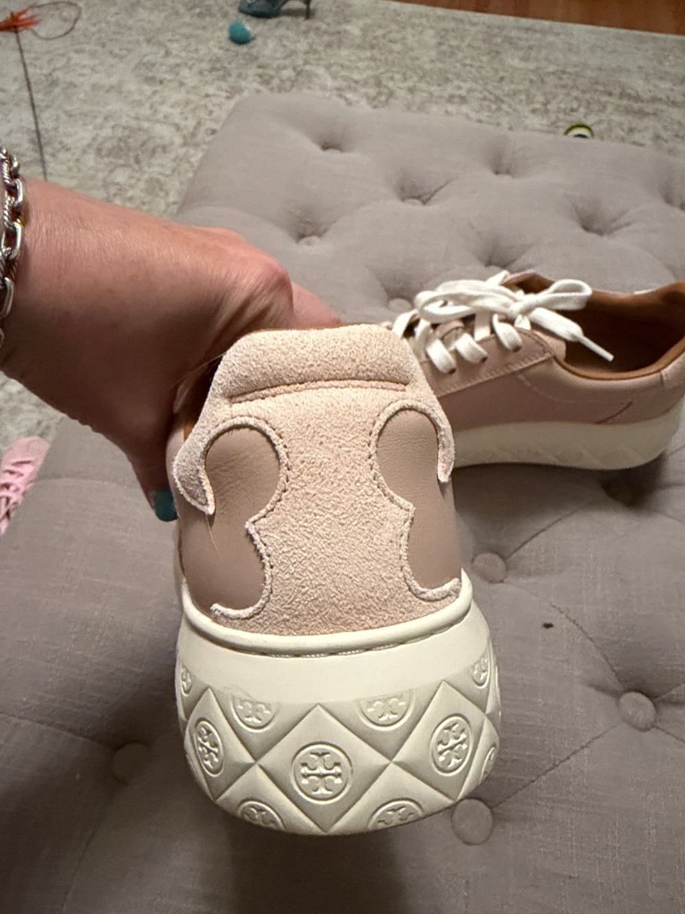 Tory Burch Pink Ladybug sneaker - Picture 5 of 7